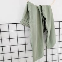 Yu Embroidery Workshop Summer New Pint Boy Cotton Silk 90% Pants Girl Artificial Cotton Foreign Air Pants Cotton Thin and Anti-mosquito Pants