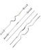 Pure Iron Barbell Men's Fitness Home Workout Weightlifting Squat Bench Press Equipment Dual-Use Set Women 80kg Pair 100