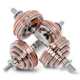 Dumbbell Set Made of Pure Steel, Stainless Steel, Solid, 30kg, Adjustable Weight Barbell for Men and Women, Home Fitness Exercise