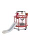 Children's Slide and Trampoline for Ages 2-8, Indoor Small Home-Use Bouncing Bed, Jump Bed for Kids to Help Them Grow Taller