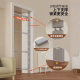 Steel Door Frame Pull-Up Bar, Multi-Functional Adjustable Wall-Mounted Single/Double Bar Home Fitness Pull-Up Trainer