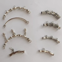 Металлическая изогнутая трубка, аксессуары, браслет с одной бусиной, плетеный аксессуар ручной работы, связать своими руками