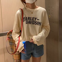 Zhou Mu Shuang cotton long sleeve T-shirt Women 2020 Spring New Korean version loose design sense simple casual top