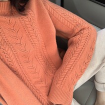 Zhoumu high quality bi into 90 wool 10 cashmere thickened twist pullover sweater women winter sweater
