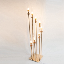 Wedding electroplating Golden Road Guide wedding road guide lamp step by step high rise Candlestick road guide table layout road guide decorative light
