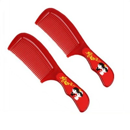 Свадебные принадлежности женщина приданое красное расческа Airbao Comb Fests Fests Dragon и Phoenix Double счастье