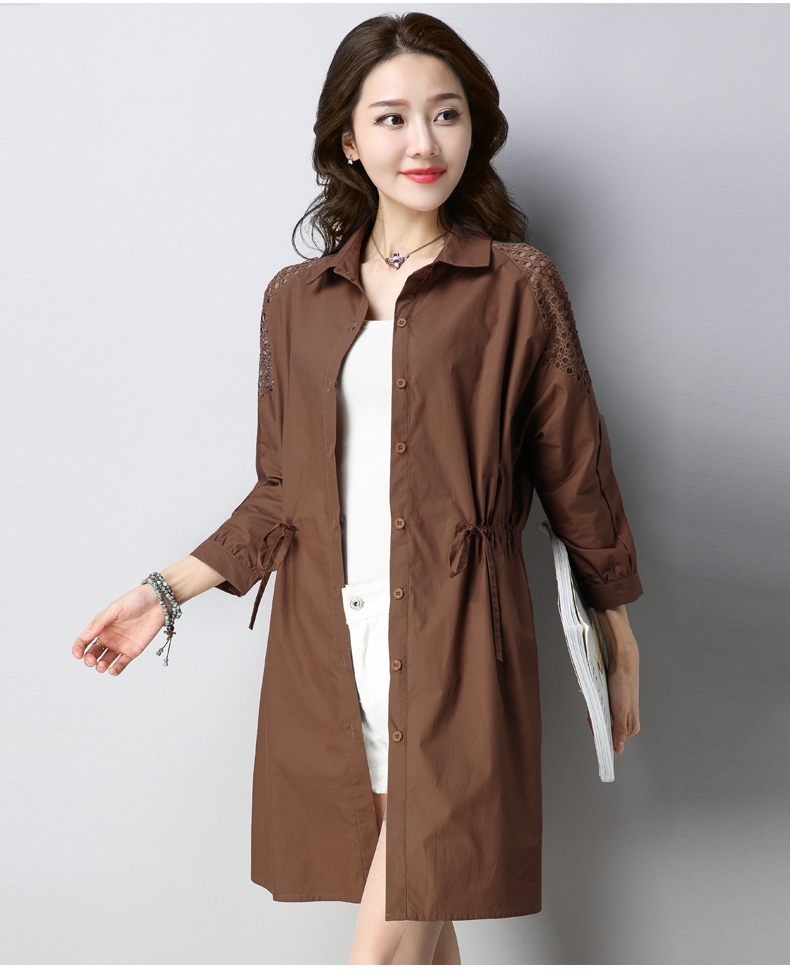 Trench pour femme EUNMSI    en Coton en Coton - Ref 3226140 Image 14