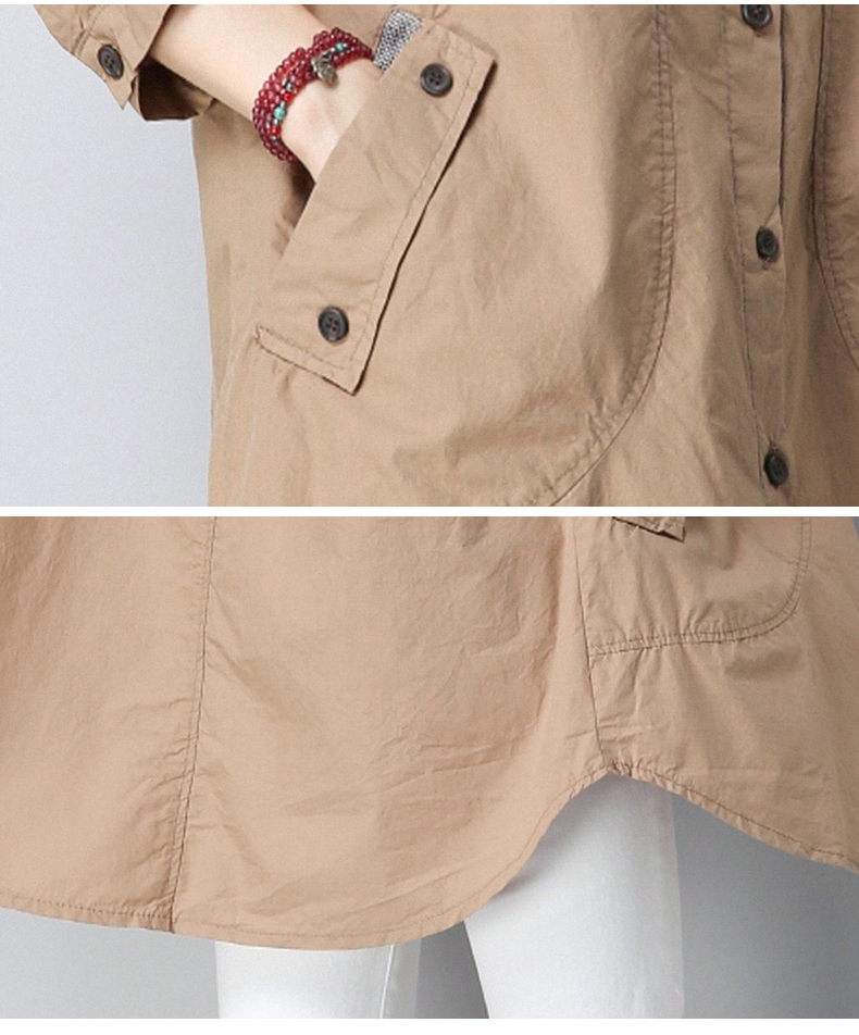 Trench pour femme EUNMSI    en Coton en Coton - Ref 3226461 Image 36