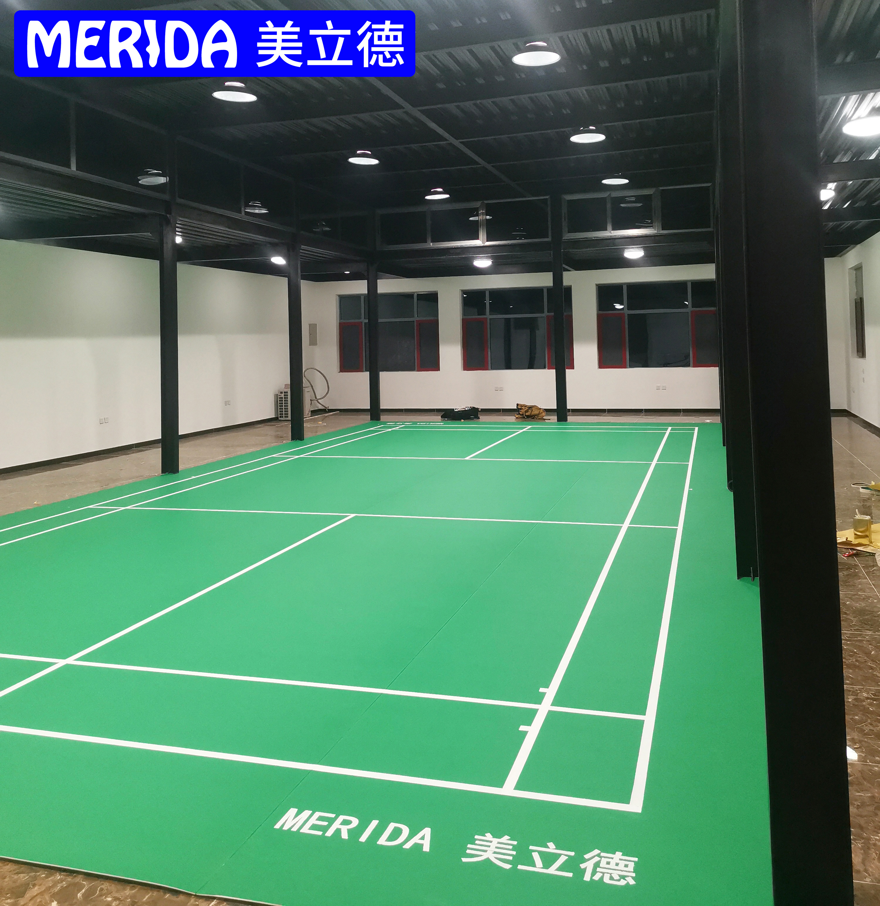 Indoor badminton floor patch gas volleyball floor mat Outdoor pvc plastic portable winding badminton hall floor patch