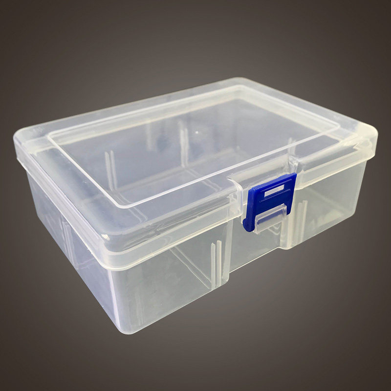 Card Box Plastic Home square with lid Thickened Member Card Chips Special Transparent Containing Box Props Box-Taobao