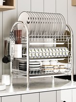 Sink drain rack Stainless Steel Kitchen Shelving dishes Dishes Pool Putting Bowls Racks Drain Basket Containing Shelf Home 