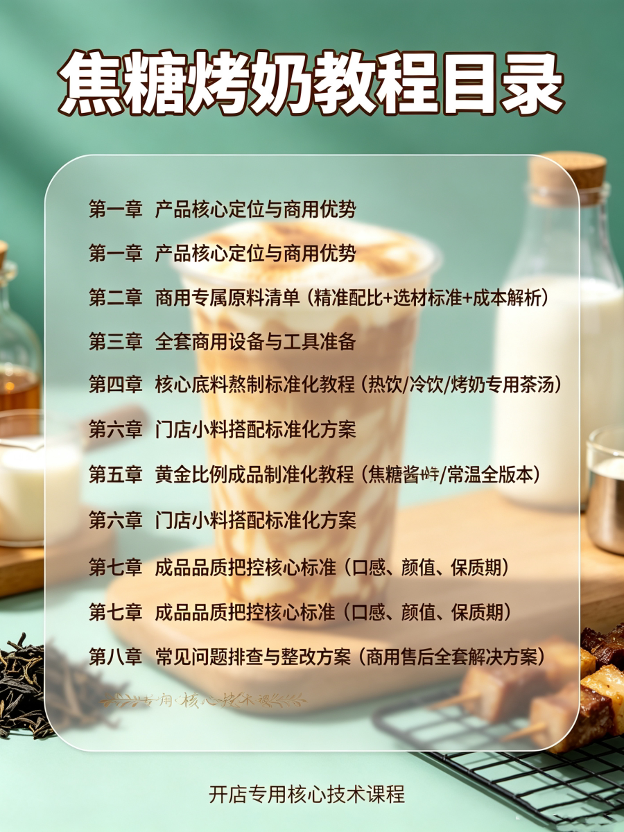 图片[2]-L85957焦糖烤奶｜门店热销招牌 黄金比例配方手把手教学-简创库网