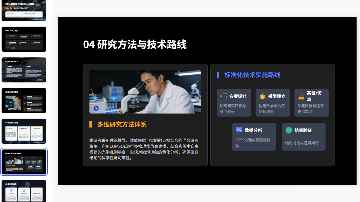 图片[3]-D2127学术严谨风毕业答辩PPT模板 理工研究生通用模板-简创库网