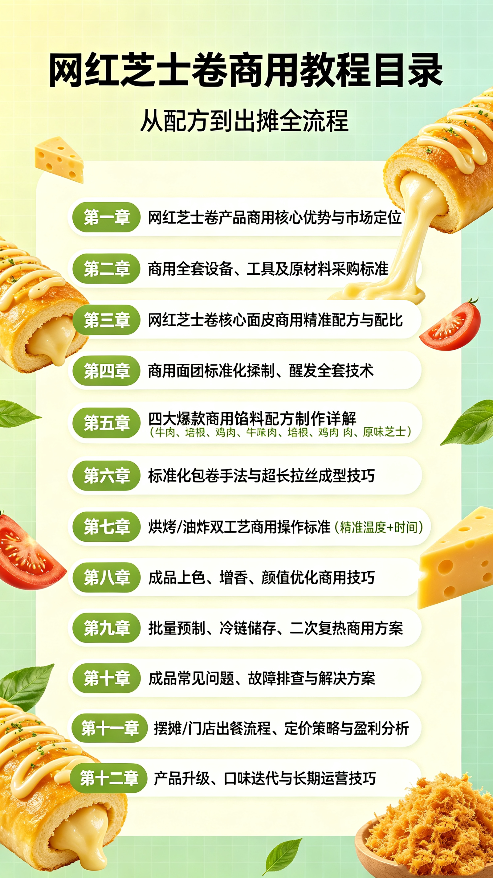 图片[2]-L72655超长拉丝网红芝士卷商用教程 网红爆款小吃配方技术详解-简创库网