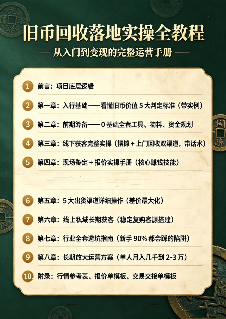 图片[2]-M65785鲜为人知的旧币回收低成实操玩法手册-简创库网