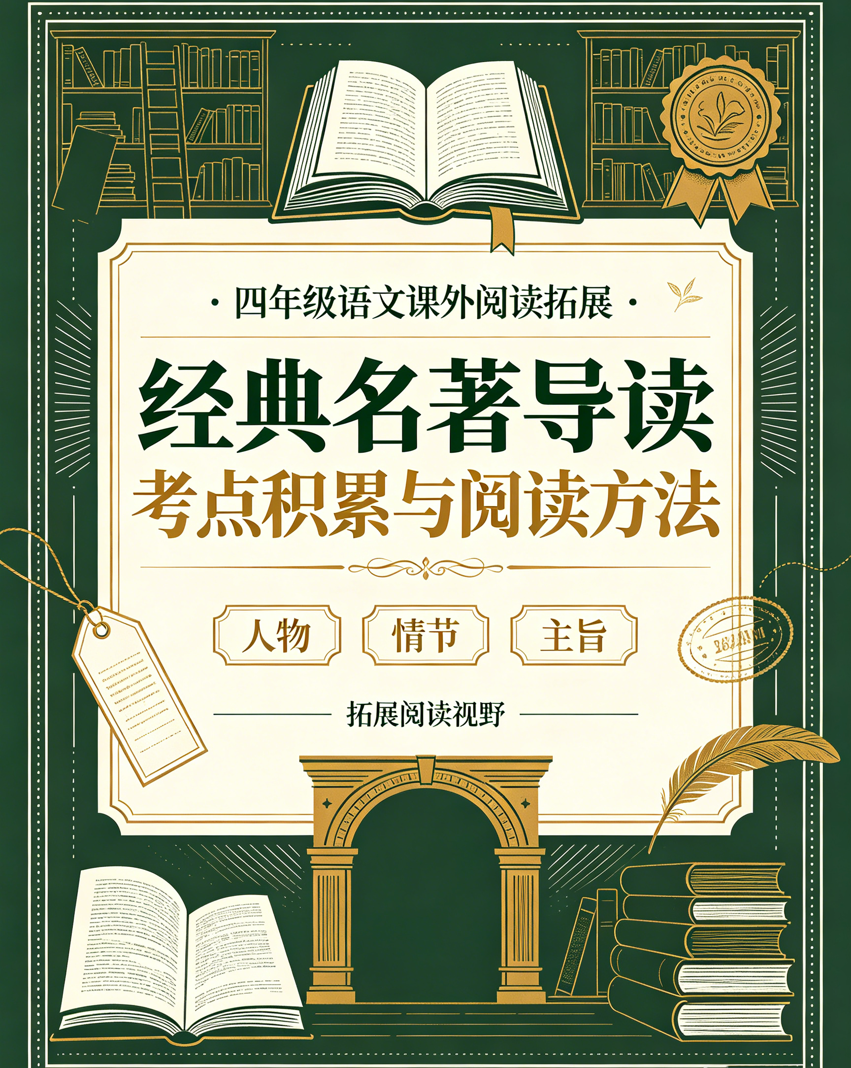 I25140四年级语文课外阅读拓展 经典名著导读考点积累与阅读方法-简创库网