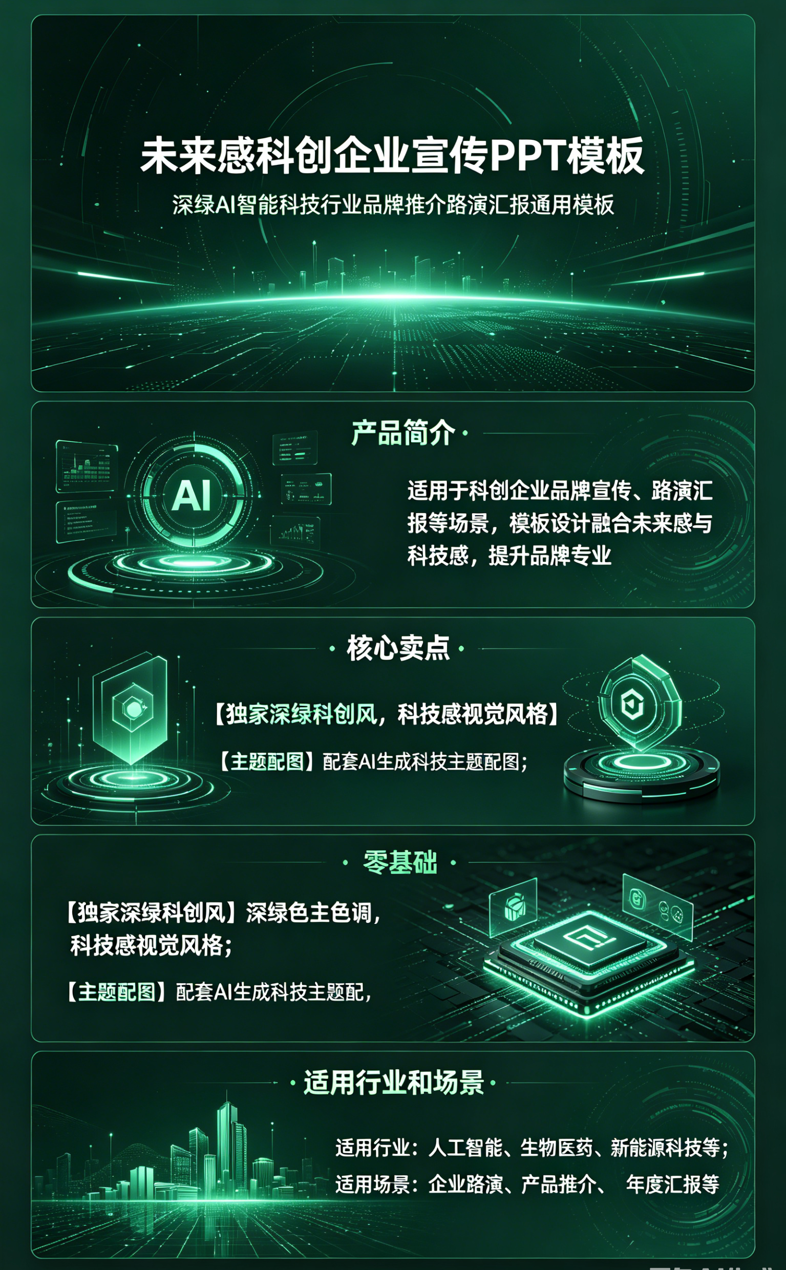图片[2]-A4121未来感科创企业宣传PPT模板 智能行业品牌推介路演汇报 PPT-简创库网