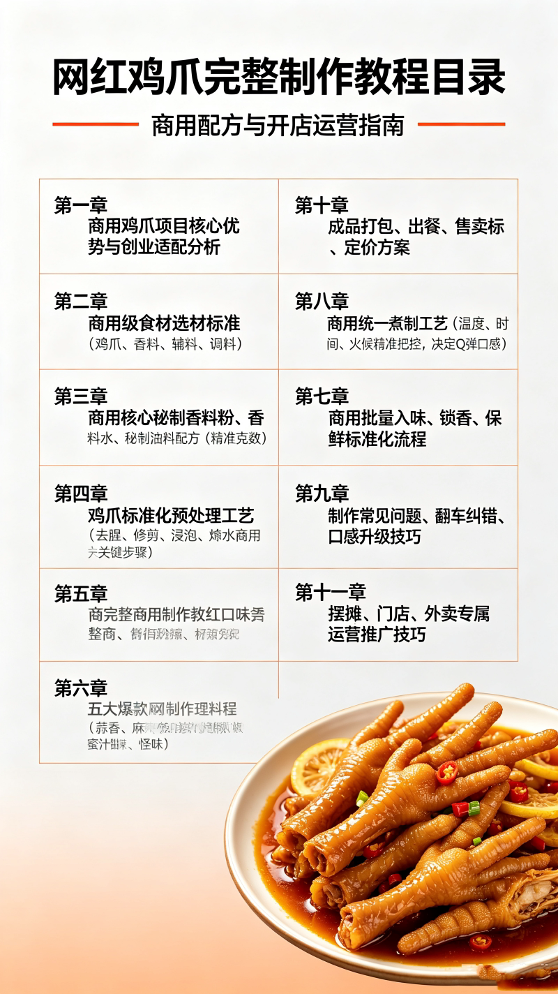 图片[2]-L72652秘制风味网红鸡爪完整制作教程 配方步骤毫无保留创业必备-简创库网