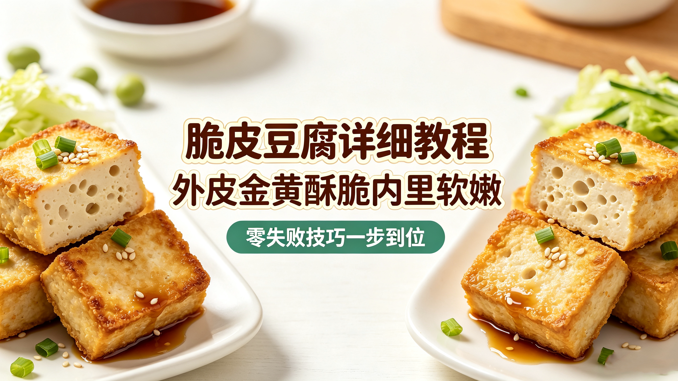 L59866脆皮豆腐详细教程，外皮金黄酥脆内里软嫩，零失败技巧一步到位-简创库网
