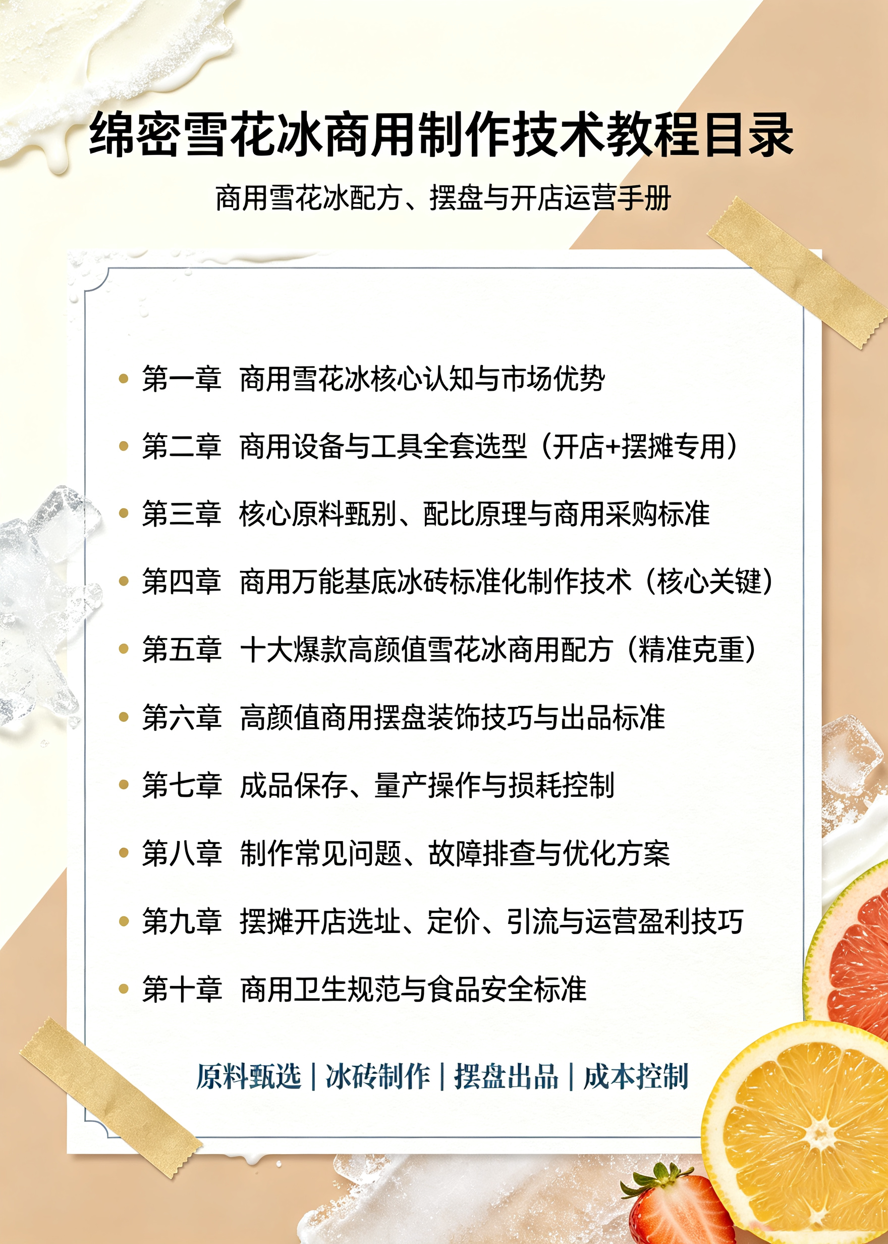 图片[2]-L72662高颜值绵密雪花冰商用制作技术 开店摆摊通用完整教学资料-简创库网