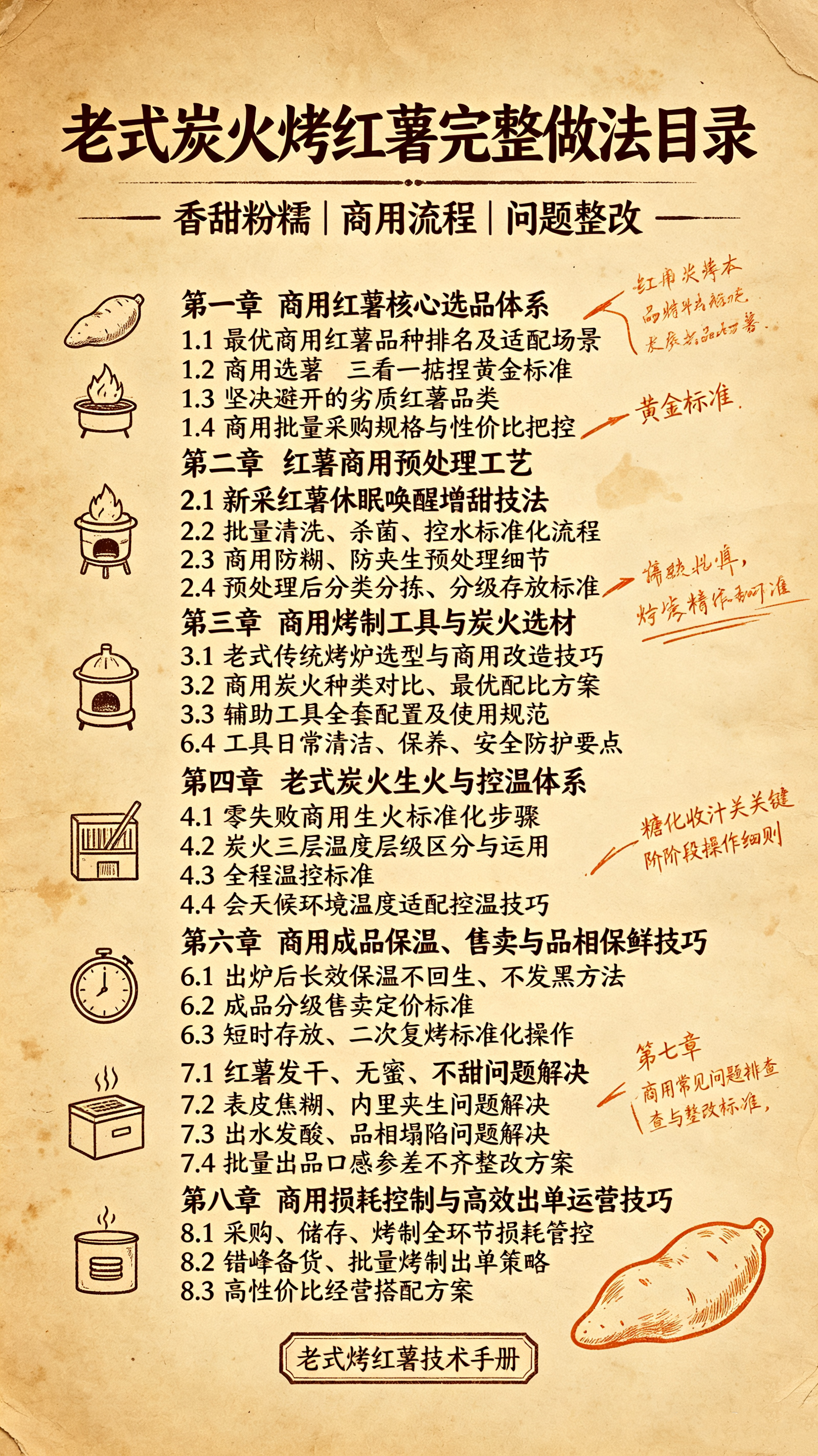 图片[2]-L67896老式炭火烤红薯完整做法，选薯技巧 + 烤制方法，香甜粉糯超地道-简创库网