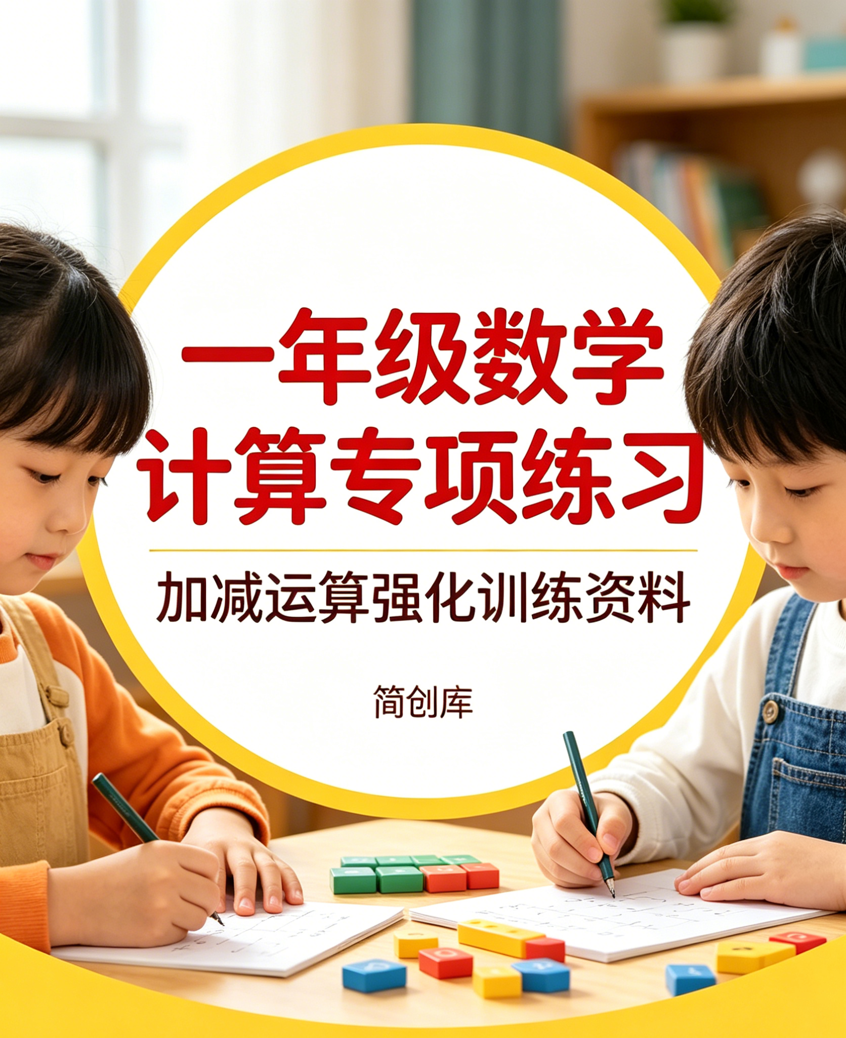 F1514一年级数学计算专项练习 加减运算强化训练资料-简创库网