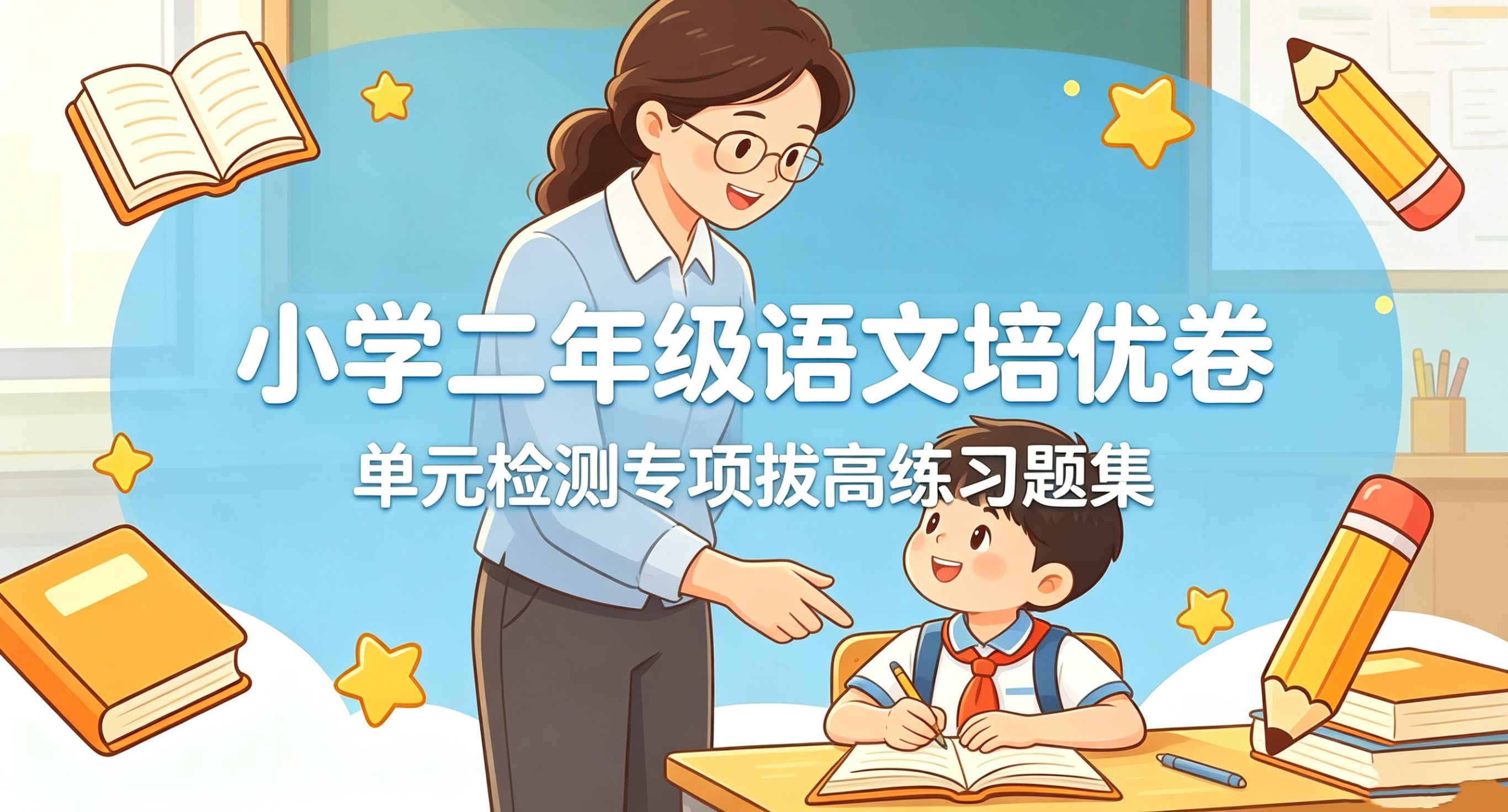 G7457小学二年级语文培优卷 单元检测专项拔高练习题集-简创库网