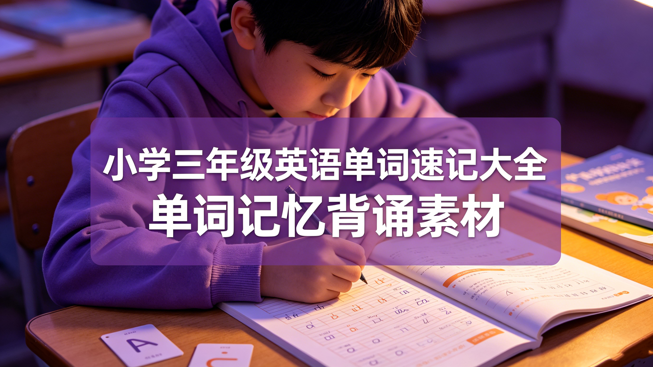 H9881小学三年级英语单词速记大全 单词记忆背诵素材-简创库网