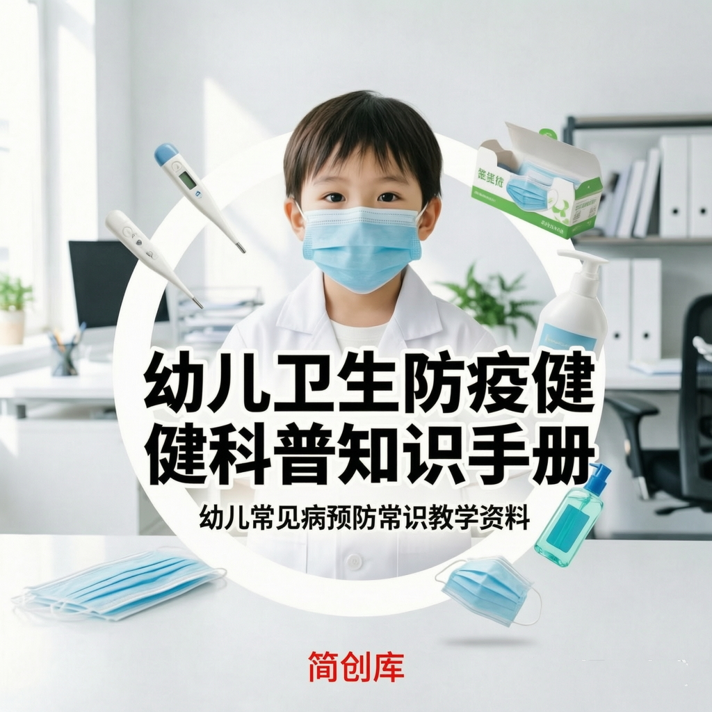 E1103幼儿卫生防疫健康科普知识手册 幼儿常见病预防常识教学资料-简创库网