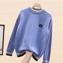 Boy Cardigan Sweater Knitting base shirt Tong Tong Tong 2021 New 100% Pure Wool