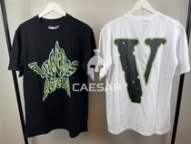 Spot VLONE x 999 Juice WRLD Co-branded Legends Never Die Big V Five-Pointed Star TEE