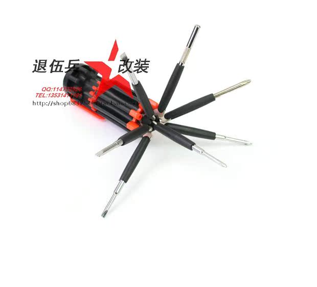 Tuốc nơ vít 8 trong 1 Xe máy Xe đạp dụng cụ đa năng Dụng cụ sửa chữa Tuốc nơ vít lục giác bên trong và bên ngoài tua vít nhỏ