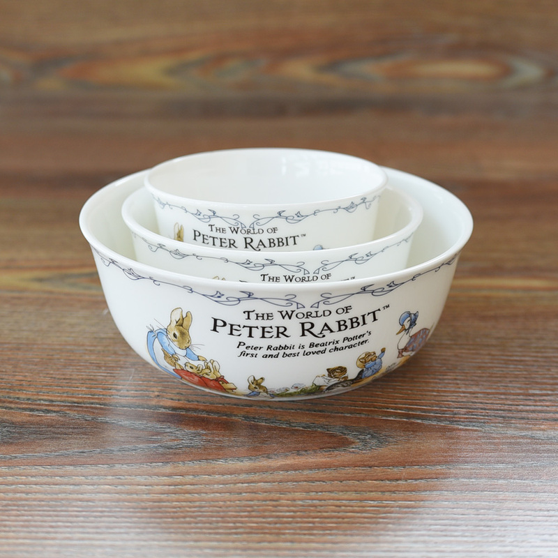 Exported to the Uk Bone China Rabbit Bone China Rice Bowl Ceramic Bowl Tableware Household Daily Use Noodle Bowl Soup Bowl