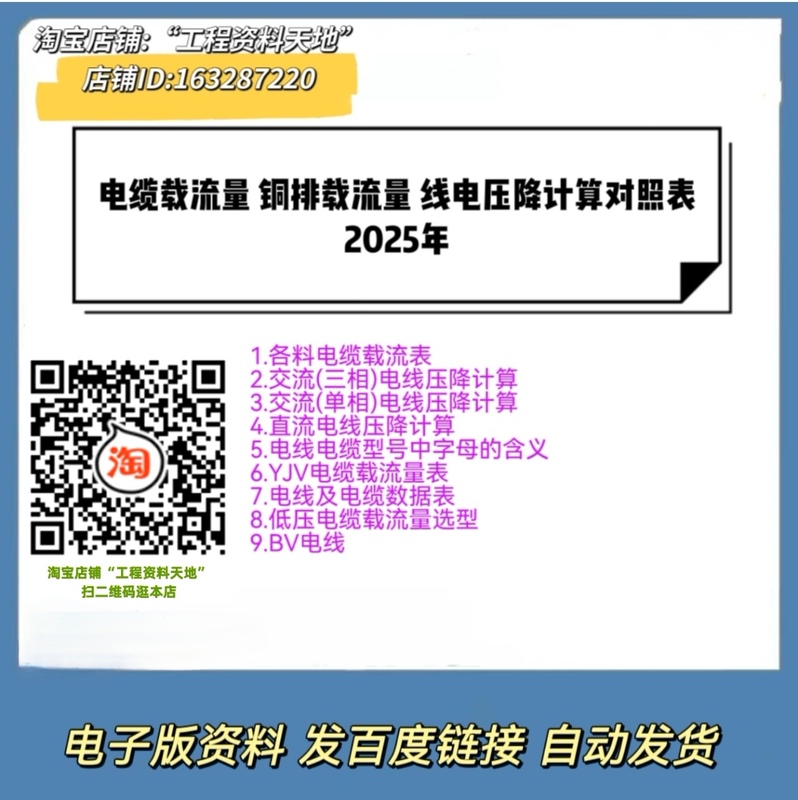 Cable Load Capacity Copper Busbar Load Capacity Line Voltage Drop Calculation Comparison Table 2025 Edition Cable Load Capacity Table