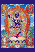 Decorative Black Angry Mother Angry Buddha Mother Dakini Portrait Thangka Picture Helps You Wisdom Compassion Buddha Image Painting Book Garden Plastic Cover