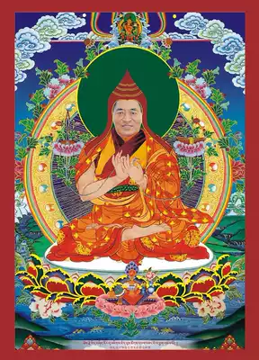 The college version of the insider Jin Mei Phuntso King Ruyi Bao Guruitao Yoga Imagine Banzhida Costume Thangka