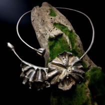 Original orphan 999 pure silver hand - made lotus deep - carved Guangdong characteristics of the inkou silver