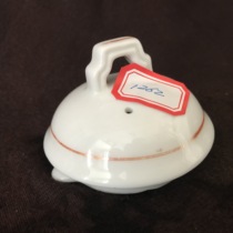 Old tea pot cover white gold edge does not make supplies 1262 defects