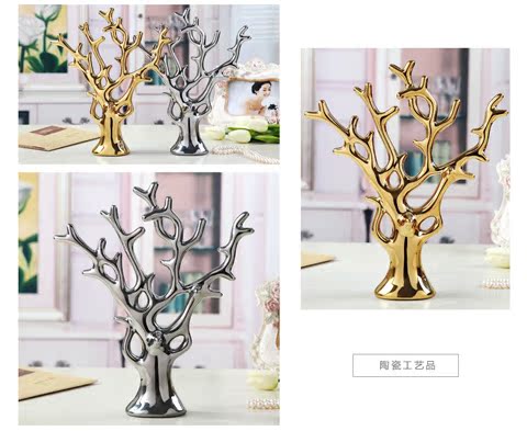 Trang trí hiện đại thời trang phòng khách thủ công trang trí quà cưới trang trí nhà gốm thủ công đồ trang trí cây giàu có phòng khách nhà cấp 4