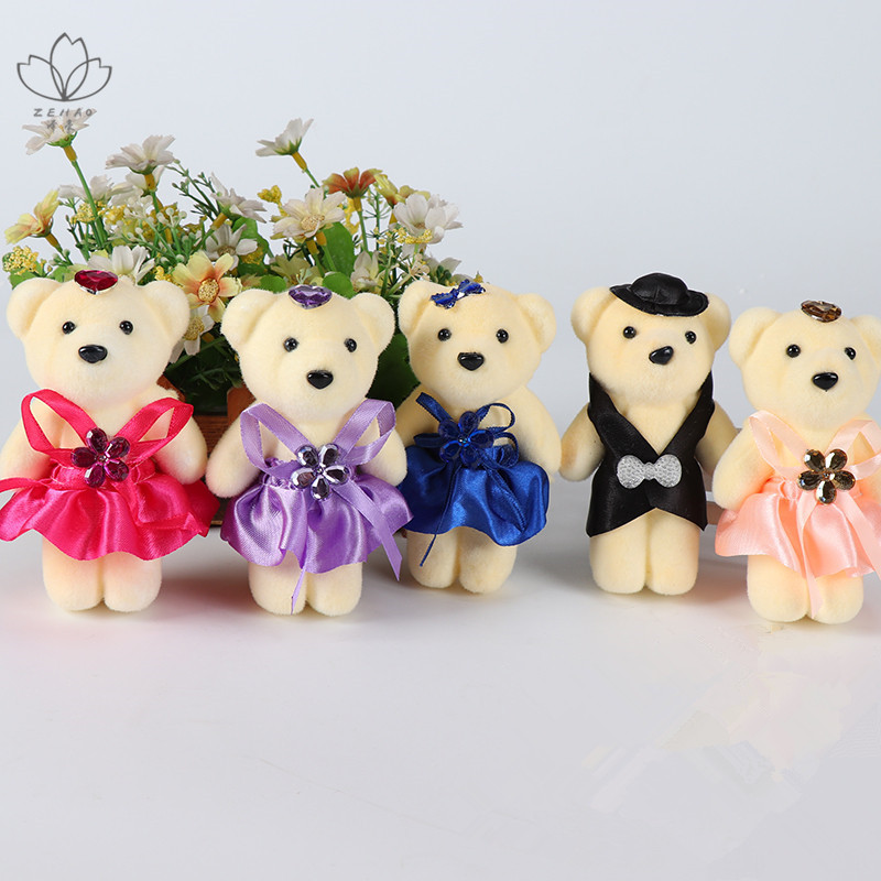 Ice Cream Diamond Bear cartoon bouquet Bubble Bear Doll bouquet Flower packaging material package flower doll bear florist