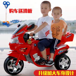 儿童礼物特价卡通音乐儿童警车玩具小摩托车宝宝三轮电动车电瓶C
