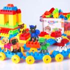 队儿童大颗粒积木玩具3-6岁益智男女孩宝宝拼装组装工程车1-2C
