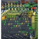 兼容幻影忍者积木军事人仔拼装特种兵警察8儿童玩具6男C