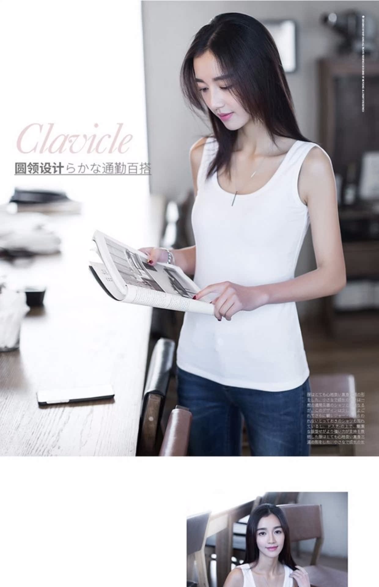 Cotton yếm nữ mùa hè Y-cross cross-cotton cotton hoang dã vest nữ dưới đáy mùa thu áo ba lỗ nữ