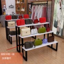 30宽多层商场超市流水台陈列展示架鞋帽包包中岛架花店产品展示台