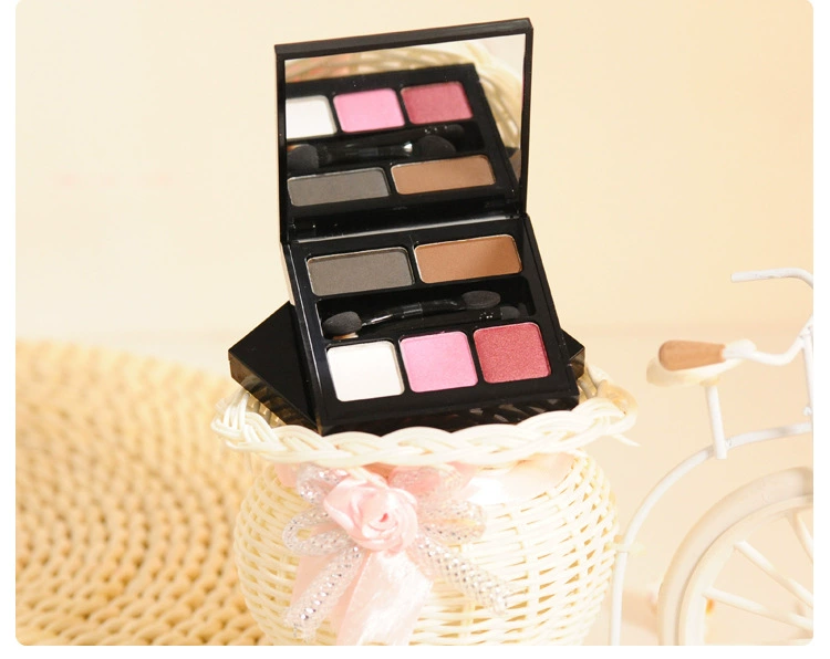 Pearlescent Lazy bóng mắt mờ trang điểm màu nude Hàn Quốc Người mới bắt đầu khay màu mắt ba màu + bộ trang điểm bột lông mày hai màu - Bộ trang điểm