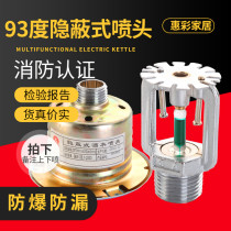 93 Degrees Hotel Spray Head Kitchen With Fire Concealed Spray Head 93 Degrees Concealed Spray Head Dark Spray