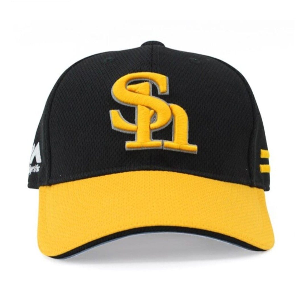 Japan Day Job Fukuoka Soft Silver Eagle Hawks Baseball Team Official Baseball Cap Breathable Comfort Majestic