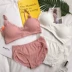 Phiên bản Hàn Quốc của cô gái mới thân thiện với làn da ren ngắn bra bra bra bra bra sơ mi quần lót sinh viên tóm tắt bộ đồ hai mảnh
