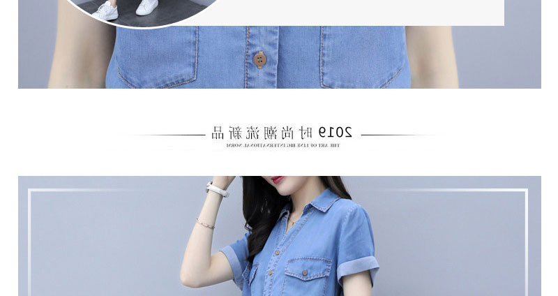 2019 phụ nữ mới mùa hè Xiu Slim áo dài đầm cowgirl tay ngắn lụa chia tay - Sản phẩm HOT váy body kiểu hàn quốc